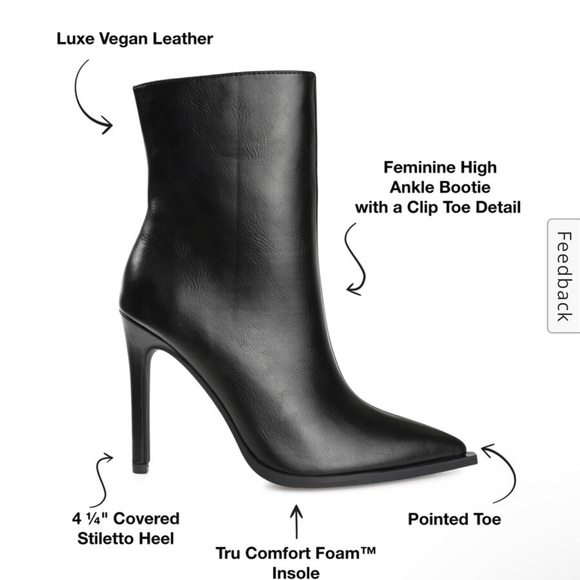 New Journee Collection Womens Limma Stiletto Heel Booties - Picture 4 of 8